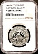10 ZŁ 2004, DZIEJE ZŁOTEGO NGC PF68 UC #51