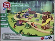 Kolejka drewniana / Dżungla / Playtive / 45 elementów