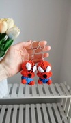 Człowiek pająk na szydełku, brelok, zawieszka handmade 