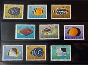 !!! POLSKA 1967 RYBY TROPIKALNE 9szt...KOMPLETNA SERIA...CZYSTE**!!!