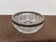 Hefra Szklana Patera Okuta Sygnowana