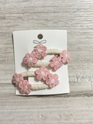 Spinki do włosów szydełkowe kwiatki handmade