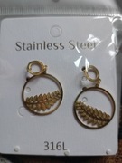 Kolczyki stal chirurgiczna 