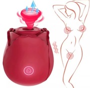 Wibrator Damski do Łechtaczki Ssąca Róża Sex Gadżet PREZENT