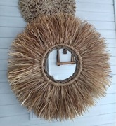 Lustro z rafii - styl boho