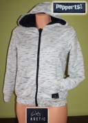 Bluza z kapturem ocieplana misiem -10-11 lat