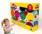 CIASTOLINA PLAY-DOH ZAPAS MASY PLASTYCZNEJ DUŻO KOLORÓW 12 tub 567g PLAYDOH