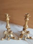 Sprzedam komplet mosiężnych świeczników - Stan bardzo dobry.