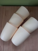 Zestaw 5 doniczek plastikowych bez podstawek