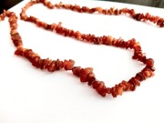 Stary naszyjnik z bursztynów Retro PRL