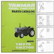 Yanmar YM276 Tractor Parts Catalog Katalog części schematy budowy