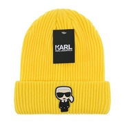 Czapka zimowa beanie Karl Lagerfeld Żółta