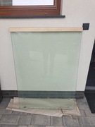 Balustrada szklana wym. b x l x t = 92 x 131 x 1.6