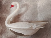 Figurka łabędź FM Konstglas Ronneby Szwecja szkło artystyczne kolekcja BCM!