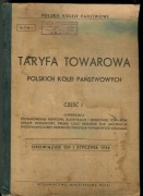 "Taryfa towarowa Polskich Kolei Państwowych" od 1 stycznia 1956