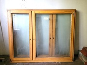 okno okna drewniane 178x143 cm dwuskrzydłowe 2 sztuki szyba zespolona