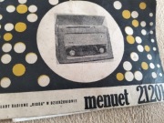 Instrukcja obsługi starego radia Menuet 