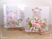 Kartka z pudełkiem na Chrzciny: „Różowy Smoczek”