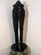 Brązowe spodnie z ekoskóry ocieplane + pasek – Mad