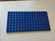 Płytka konstrukcyjna LEGO Duplo 8x16 niebieska