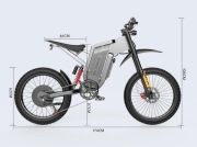 EKX X21 MAX 6000W Motocykl elektryczny 60V Bateria litowa 75Km/h NFC