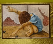 Obraz "krzyk" autor Jan