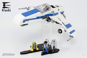 Ekspozytor, podstawka do LEGO Star Wars New Republic E-Wing z zestawu 75364