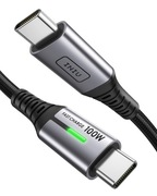 Kabel INIU USB C do USB C 3m 100W szybkie ładowanie PD3.0 czarny