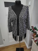 czarno biały kardigan sweter XS/S House