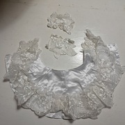 Opaska na koszyk Wielkanocny Przepaska biała do włosów Tiulowy kołnier