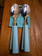 Łyżki stołowe kolor morski 