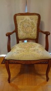 Fotel / krzesło stylizowane, tapicerowane