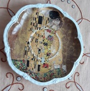 Gustav Klimt Pocałunek talerz