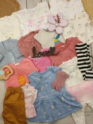 Zestaw ubranek mix paka dla maluszka rozmiar 56-62  45sztuk