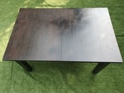Drewniany rozkładany stół IKEA STORNAS kolor czarny stan bardzo dobry!