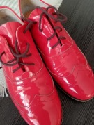 Czerwone lakierki jazzówki oxfordki zapato r.36