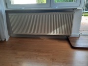 Kaloryfer stalowy – biały, używany – stan bardzo dobry