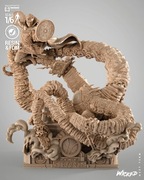 Dr. Strange Shuma Gorath Marvel 63 cm Diorama Figurka 1/6 Ręcznie Malowana