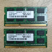 Pamięć RAM Kingston DDR3 4GB (2x2GB) PC3-10600s sprawna!