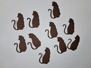 Scrapki kot 10 szt. 39x27 mm ciemnobrązowy gramatura 160 g/m2