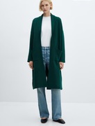 MANGO płaszcz kardigan dzianina oversize zieleń XS nowy z metką