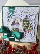 KARTKA ŚWIĄTECZNA handmade w kopercie - personalizowana, ręcznie robiona