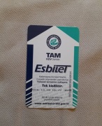 Bilet komunikacji miejskiej - ESKISEHIR / TURCJA - karta (Kalabak)