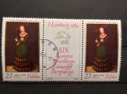Polska Fi 2772 kas. podwójny + Pw w środku XIX Kongres Zw. Pocztowego nr 39