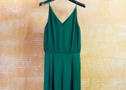 Nowy szmaragdowy kombinezon letni H&M na ramiączkach na lato damski