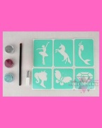 Mini zestaw tatuaży brokatowych DLA DZIEWCZYNEK