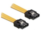 ŻÓŁTY TAŚMA KABEL SATA DATA 50cm ZATRZASK DELOCK
