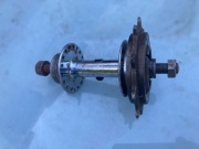 zabytkowy rower BSA piasta tył zębatka 1"