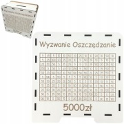 BIAŁA SKARBONKA WYZWANIE OSZCZĘDZANIE