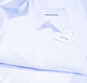 Eton koszula L/XL 41 biała wieczorowa żabot tuxedo kiton cucinelli brioni